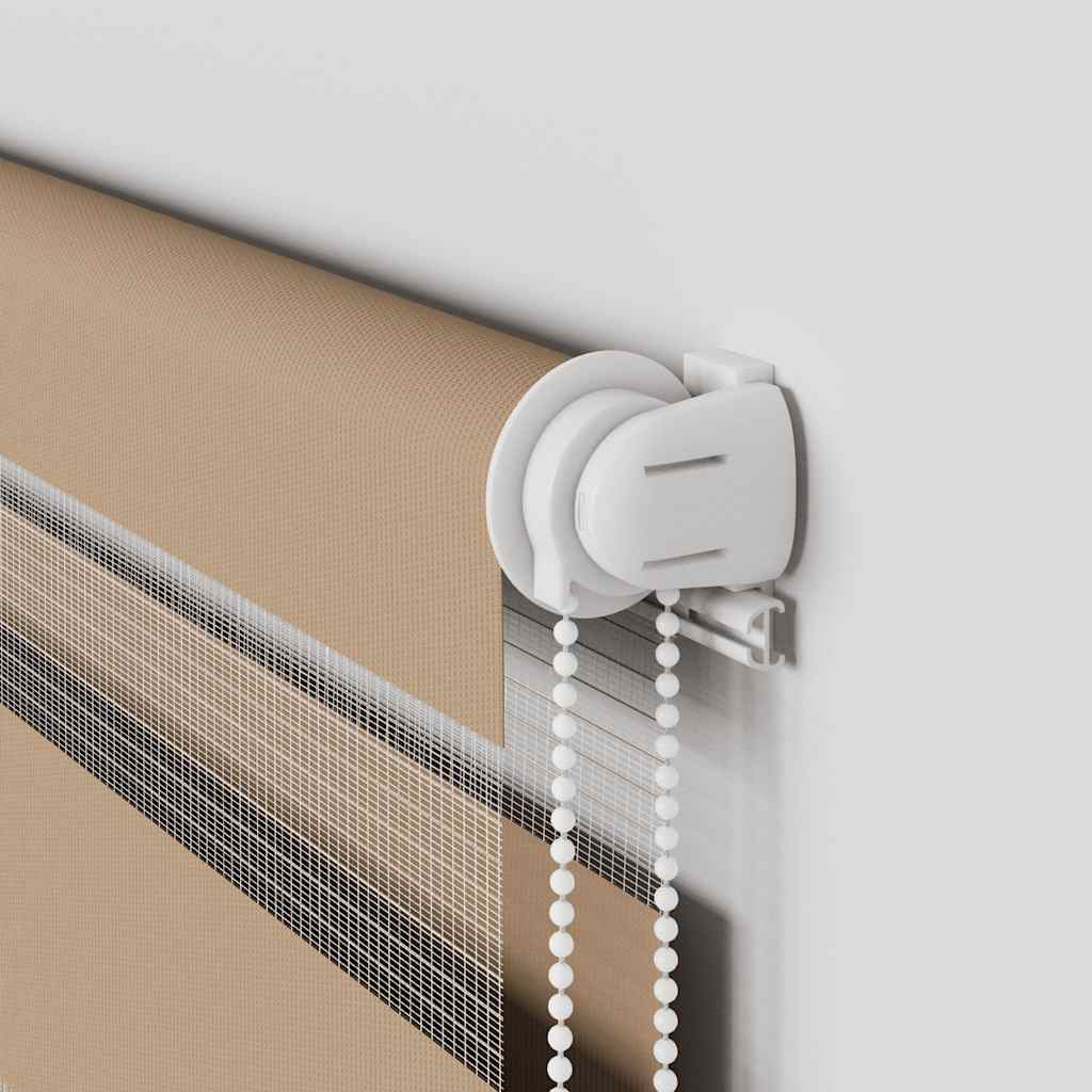 Zebra Blind 95x200 cm stofbreedte 90,9 cm polyester zandbruin is nu te koop bij PeponiXL, paradijselijk wonen!