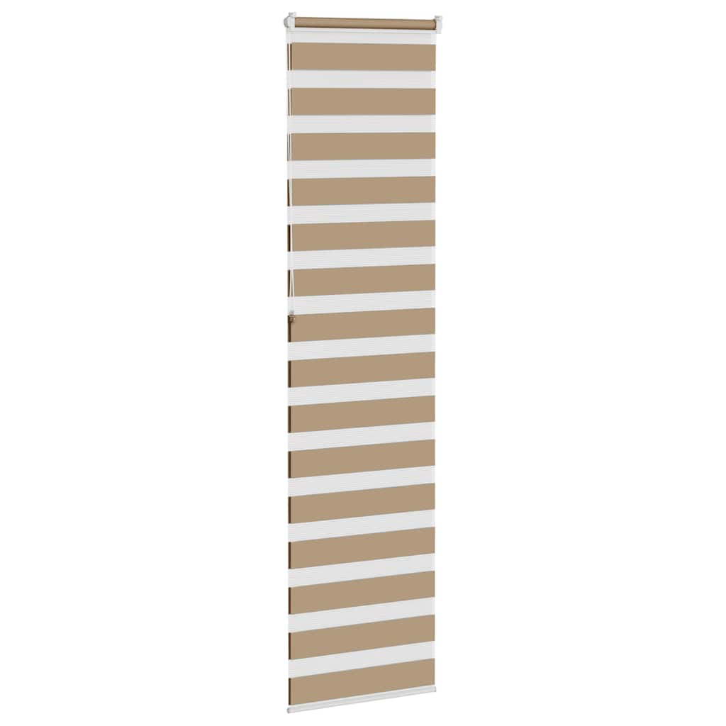 Zebra Blind 65x230 cm stofbreedte 60,9 cm polyester zandbruin is nu te koop bij PeponiXL, paradijselijk wonen!