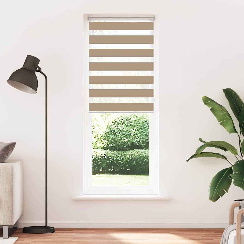Zebra Blind 70x230 cm stofbreedte 65,9 cm polyester zandbruin is nu te koop bij PeponiXL, paradijselijk wonen!