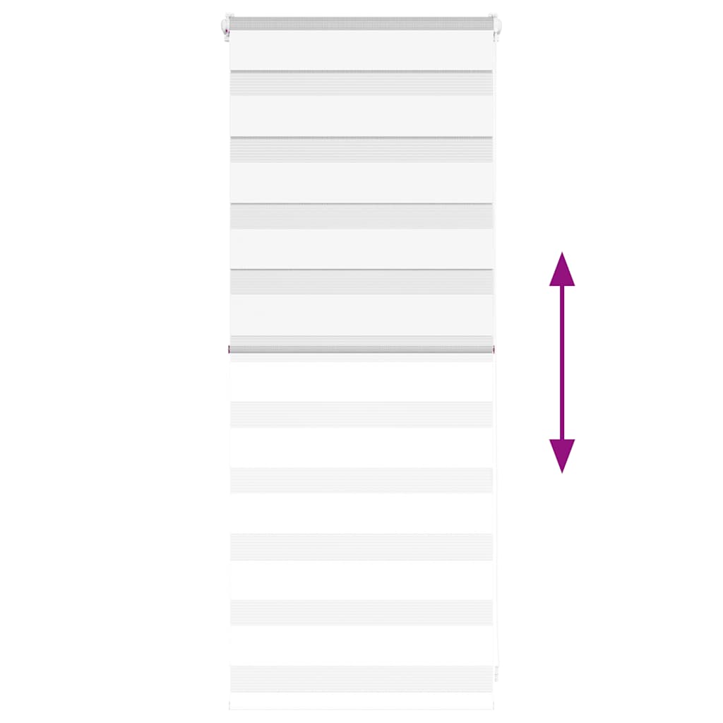 Zebra rolgordijn 65x100 cm stofbreedte 60,9 cm polyester wit is nu te koop bij PeponiXL, paradijselijk wonen!