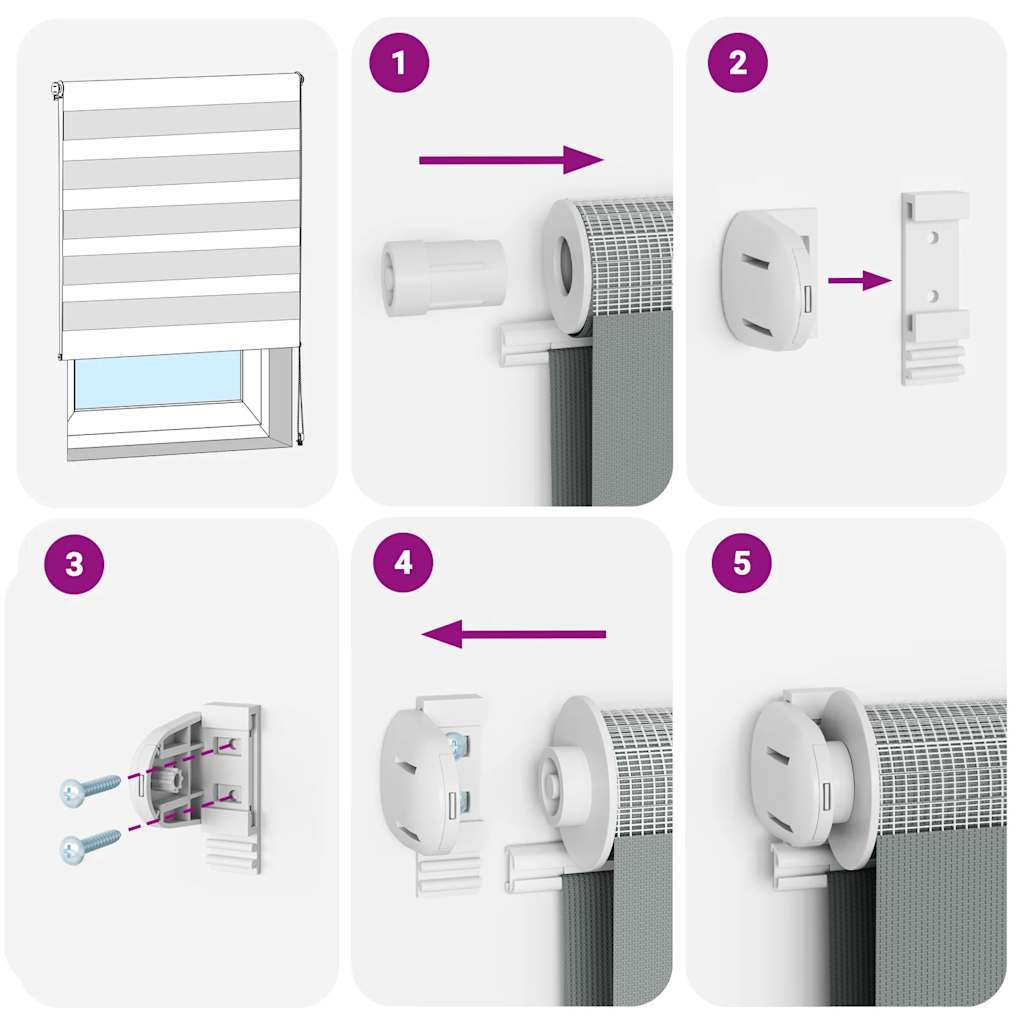 Zebra blind 70x100 cm stofbreedte 65,9 cm polyester wit is nu te koop bij PeponiXL, paradijselijk wonen!
