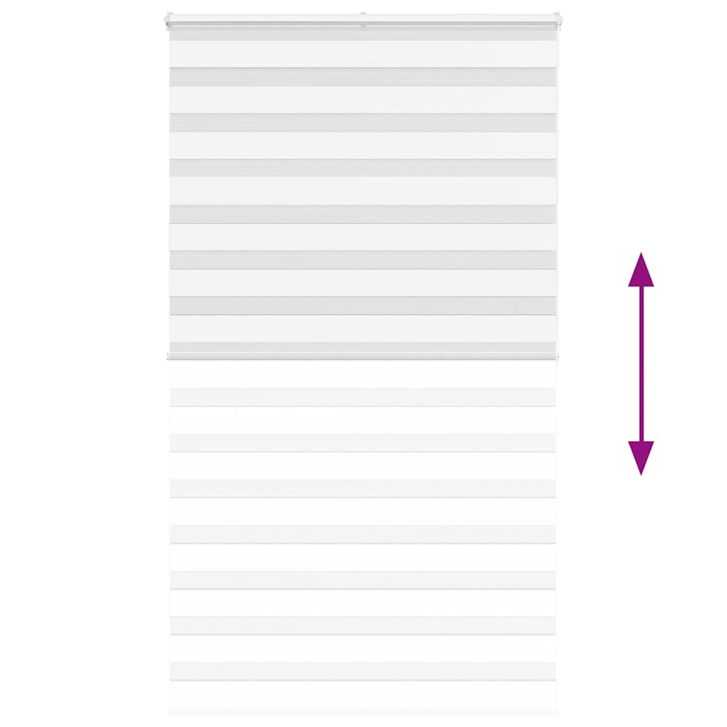 Zebra rolgordijn 135x200 cm stofbreedte 130,9cm polyester wit is nu te koop bij PeponiXL, paradijselijk wonen!