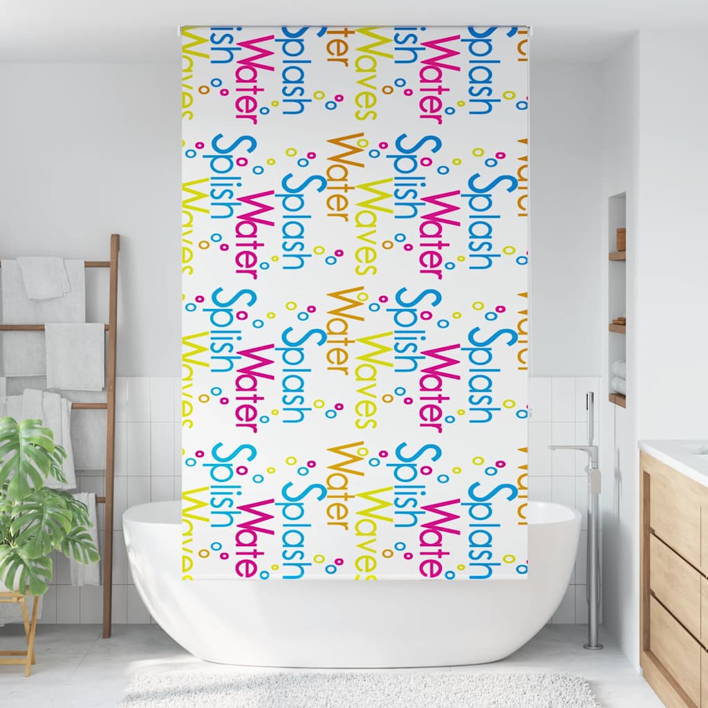 Doucherolgordijn 130x240 cm stofbreedte 126 cm is nu te koop bij PeponiXL, paradijselijk wonen!