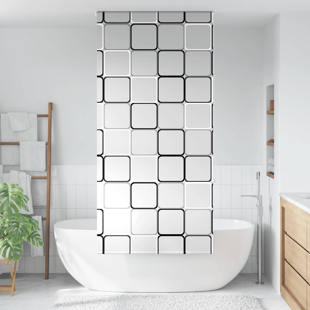 Doucherolgordijn 110x240 cm stofbreedte 106 cm is nu te koop bij PeponiXL, paradijselijk wonen!