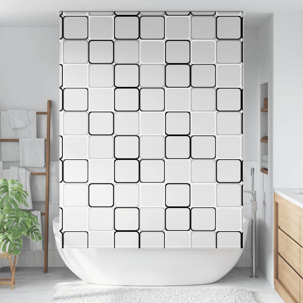 Doucherolgordijn 150x240 cm stofbreedte 146 cm is nu te koop bij PeponiXL, paradijselijk wonen!