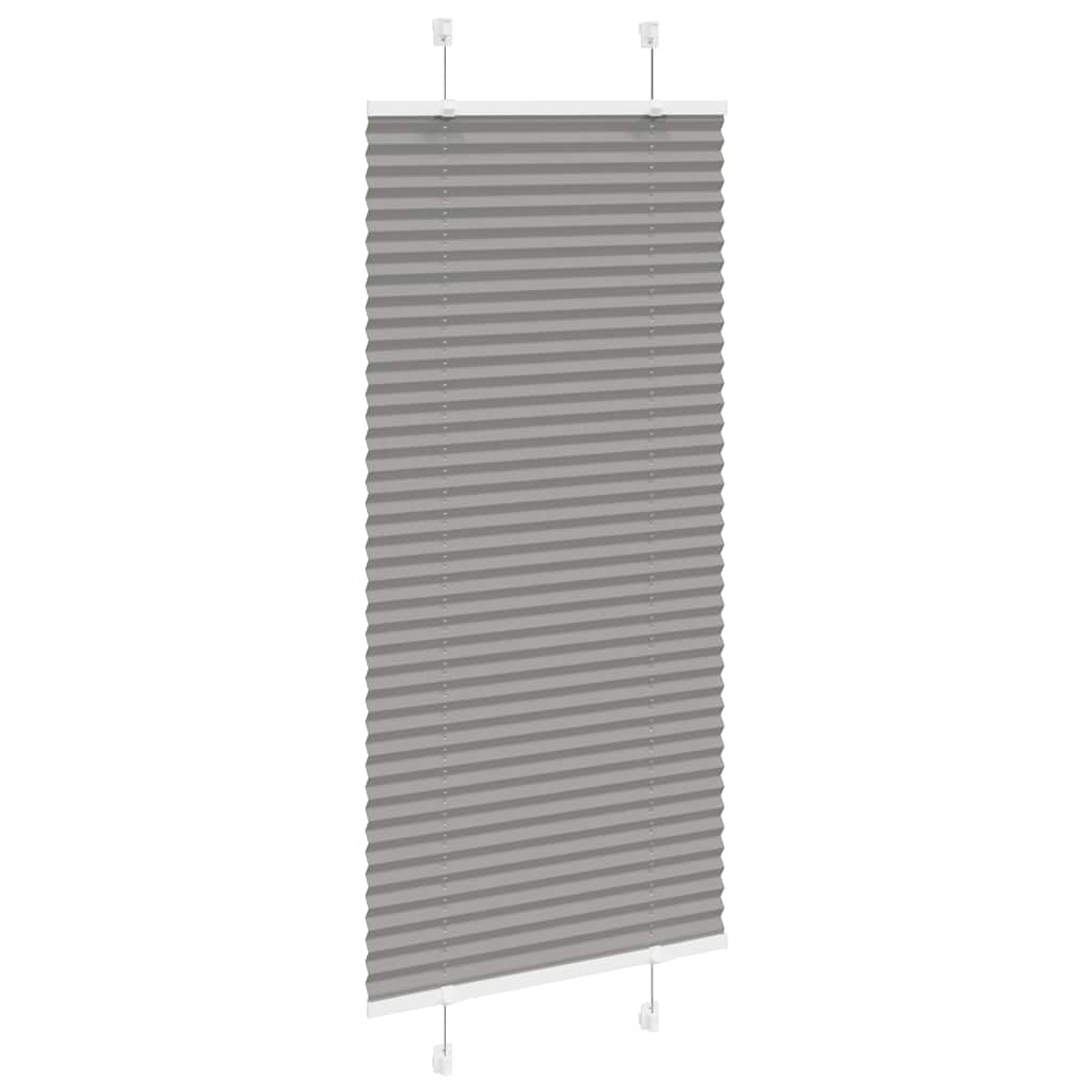 Plissé rolgordijn 65x100 cm stofbreedte 64,4 cm antraciet is nu te koop bij PeponiXL, paradijselijk wonen!