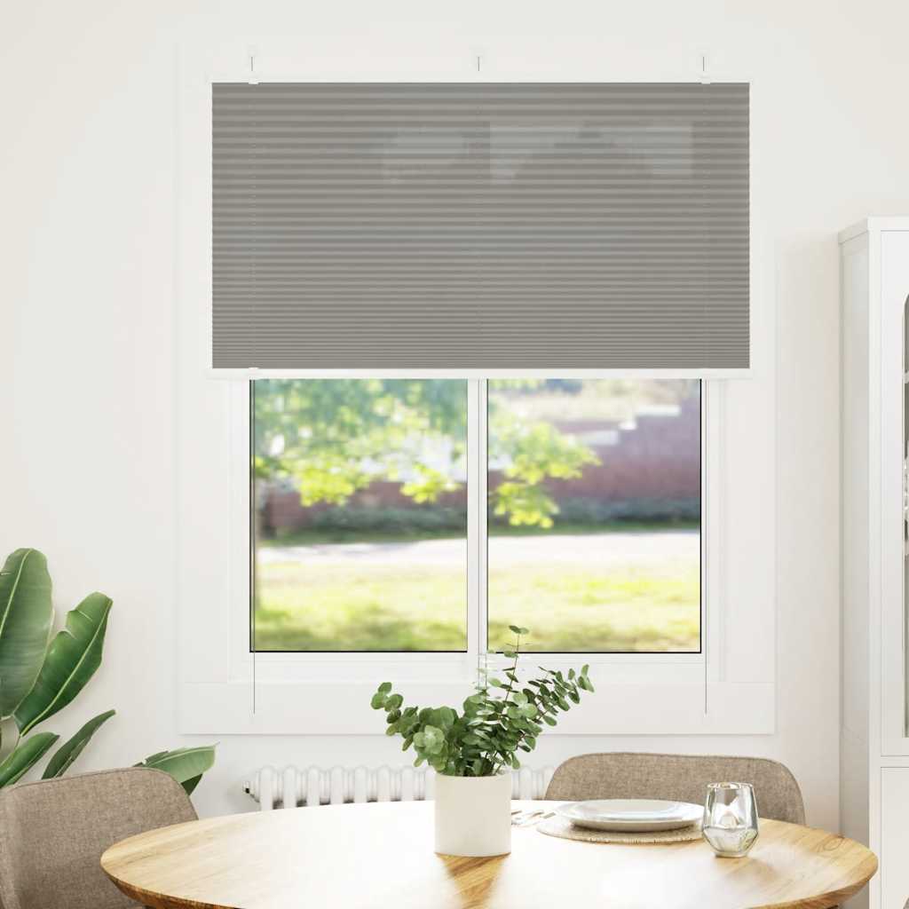 Plissé rolgordijn 105x100 cm stofbreedte 104,4 cm antraciet is nu te koop bij PeponiXL, paradijselijk wonen!
