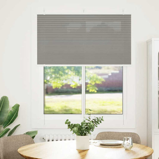 Plissé rolgordijn 110x100 cm stofbreedte 109,4 cm antraciet is nu te koop bij PeponiXL, paradijselijk wonen!