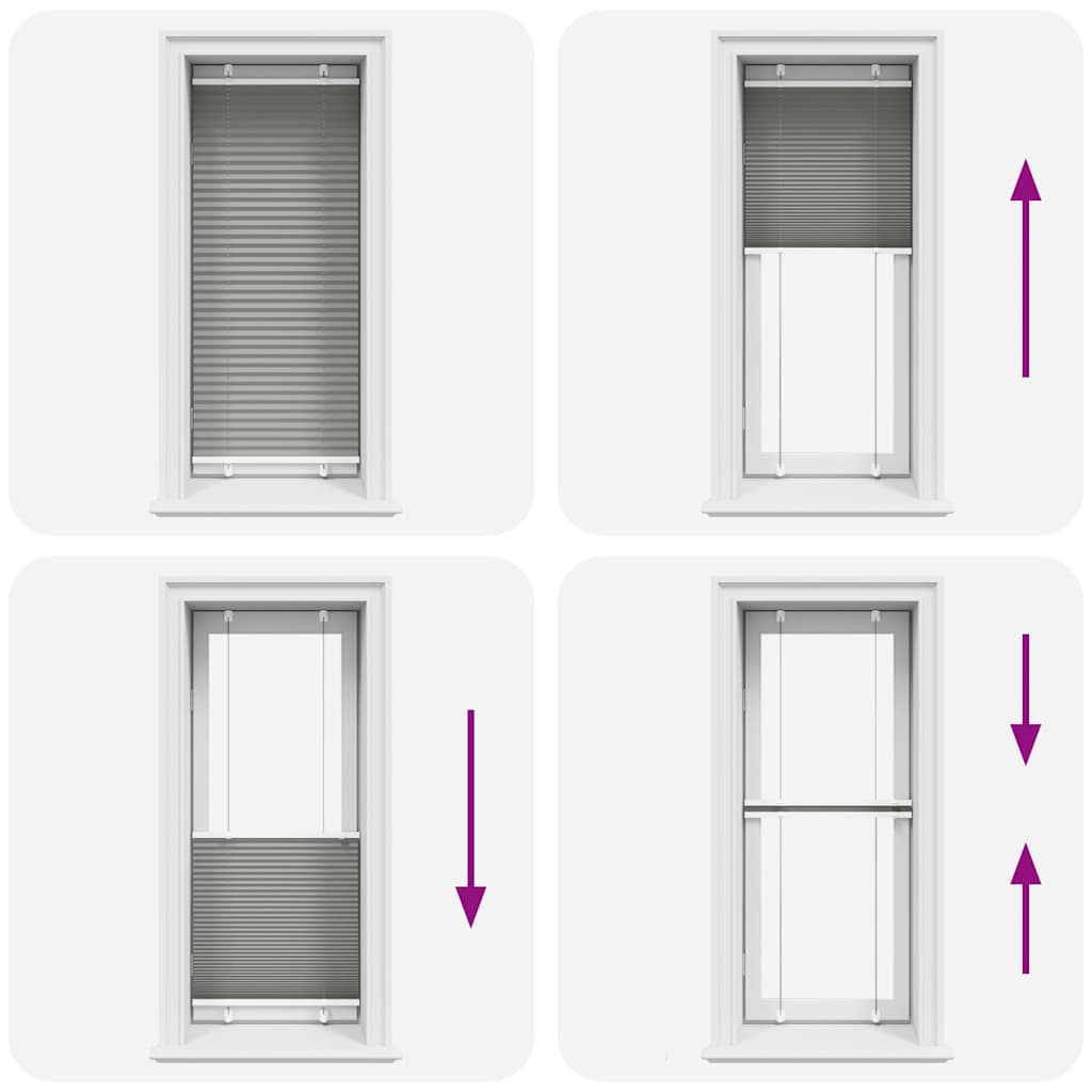 Plissé rolgordijn 55x150 cm stofbreedte 54,4 cm antraciet is nu te koop bij PeponiXL, paradijselijk wonen!