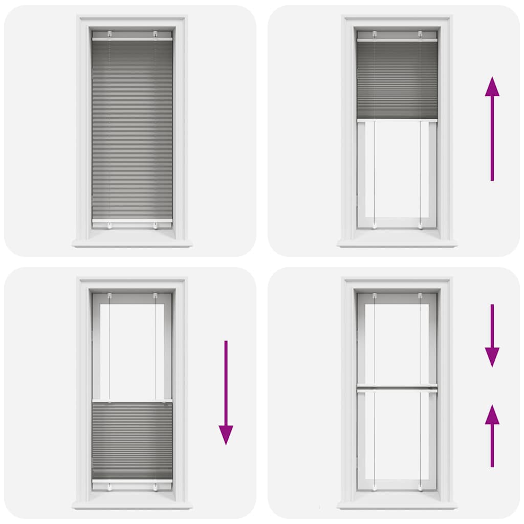 Plissé rolgordijn 60x150 cm stofbreedte 59,4 cm antraciet is nu te koop bij PeponiXL, paradijselijk wonen!