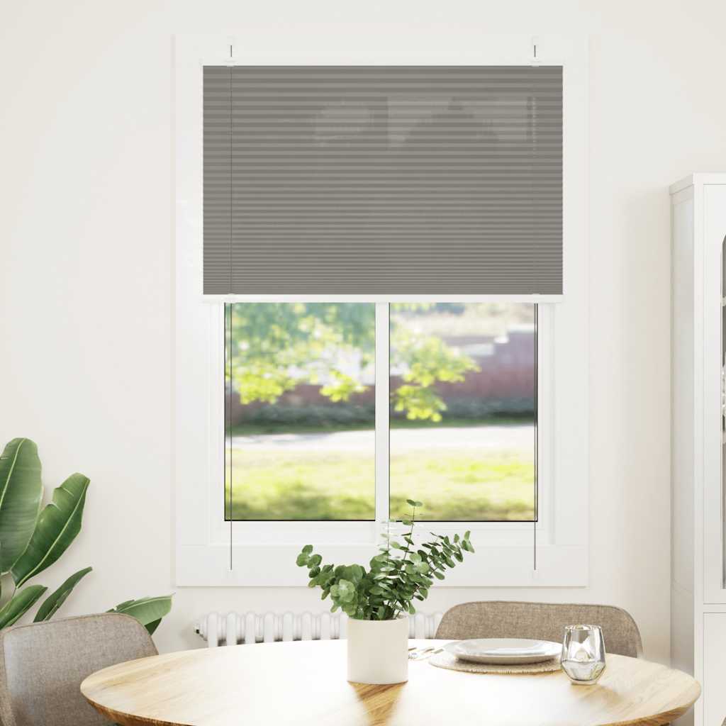Plissé rolgordijn 95x150 cm stofbreedte 94,4 cm antraciet is nu te koop bij PeponiXL, paradijselijk wonen!