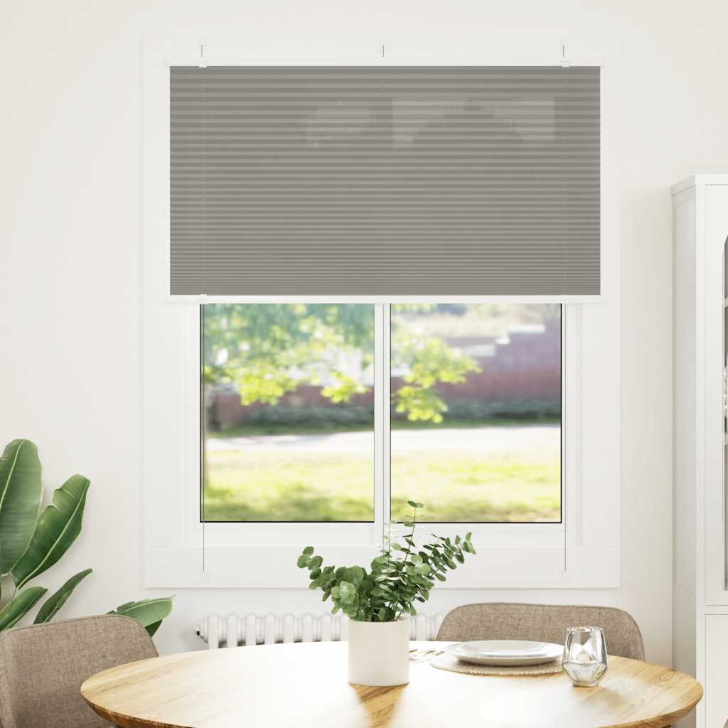 Plissé rolgordijn 105x150 cm stofbreedte 104,4 cm antraciet is nu te koop bij PeponiXL, paradijselijk wonen!