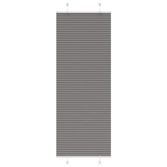 Plissé rolgordijn 75x200 cm stofbreedte 74,4 cm antraciet is nu te koop bij PeponiXL, paradijselijk wonen!
