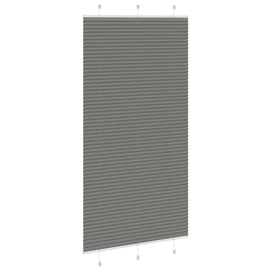 Plissé rolgordijn 110x200 cm stofbreedte 109,4 cm antraciet is nu te koop bij PeponiXL, paradijselijk wonen!