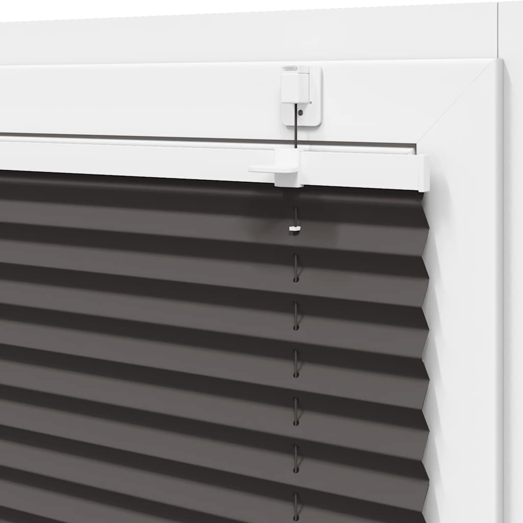 Plissé rolgordijn 45x100 cm stofbreedte 44,4 cm polyester zwart is nu te koop bij PeponiXL, paradijselijk wonen!