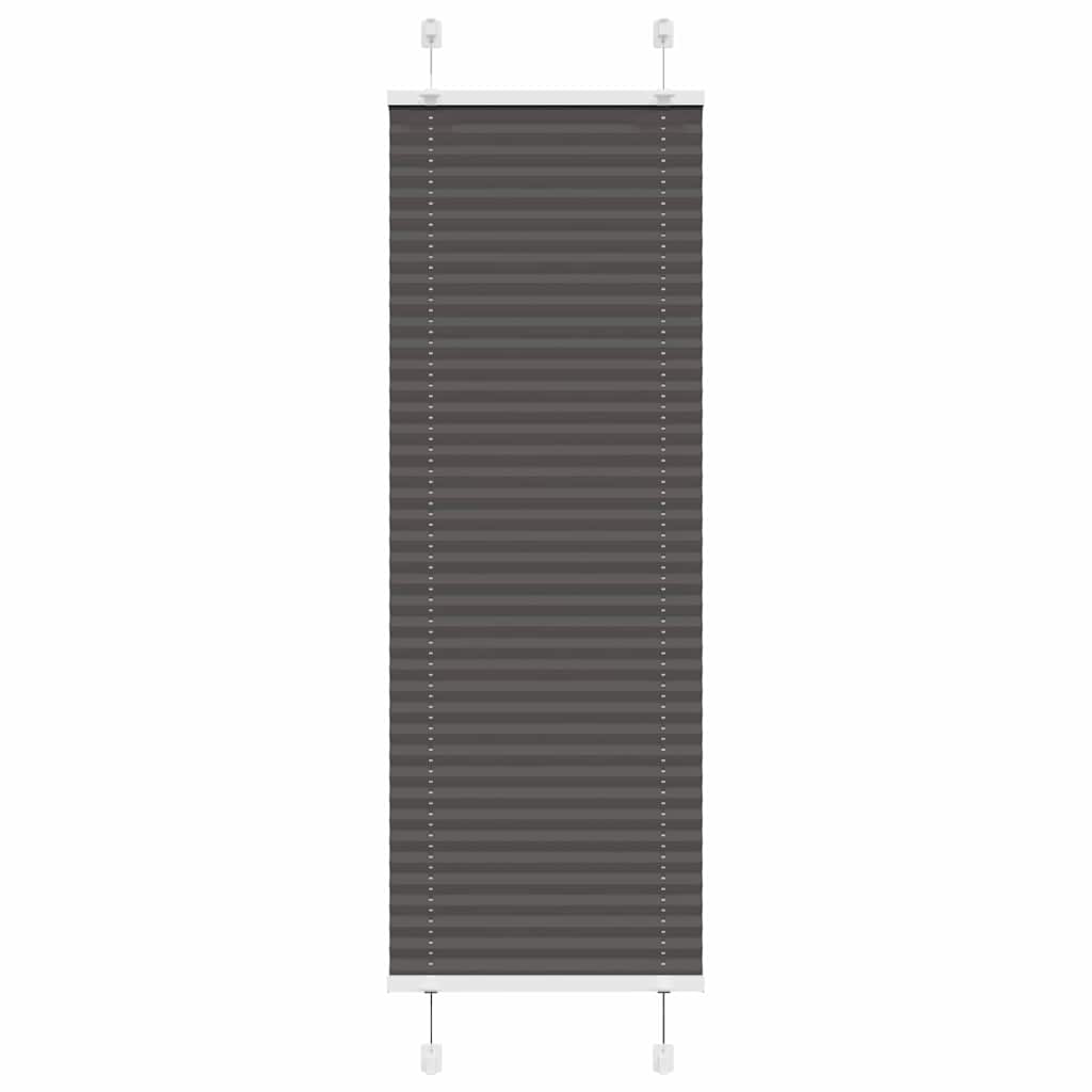 Plissé rolgordijn 50x100 cm stofbreedte 49,4 cm polyester zwart is nu te koop bij PeponiXL, paradijselijk wonen!