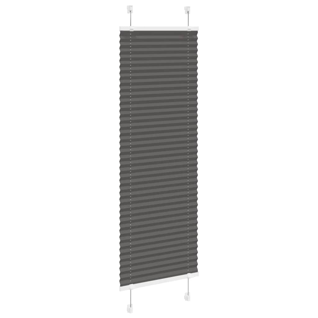 Plissé rolgordijn 50x100 cm stofbreedte 49,4 cm polyester zwart is nu te koop bij PeponiXL, paradijselijk wonen!