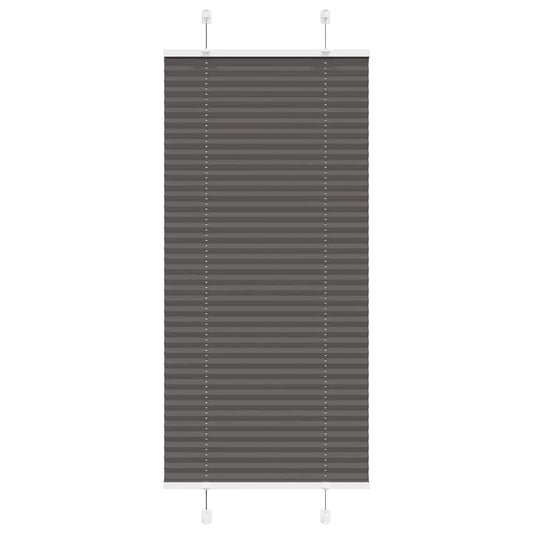 Plissé rolgordijn 55x100 cm stofbreedte 54,4 cm polyester zwart is nu te koop bij PeponiXL, paradijselijk wonen!