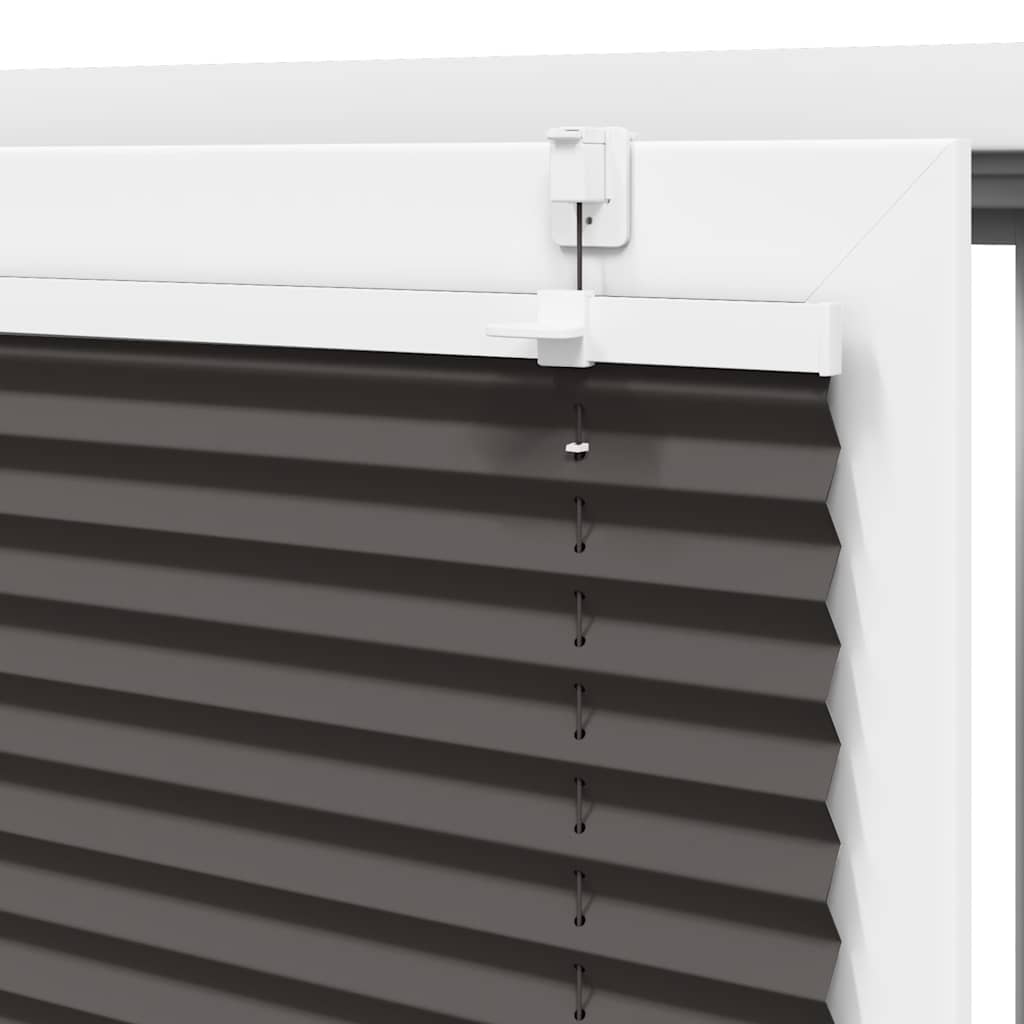 Plissé rolgordijn 55x100 cm stofbreedte 54,4 cm polyester zwart is nu te koop bij PeponiXL, paradijselijk wonen!