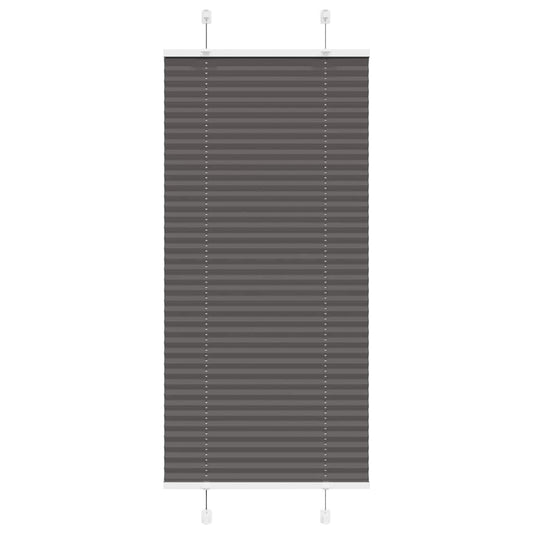 Plissé rolgordijn 60x100 cm stofbreedte 59,4 cm polyester zwart is nu te koop bij PeponiXL, paradijselijk wonen!