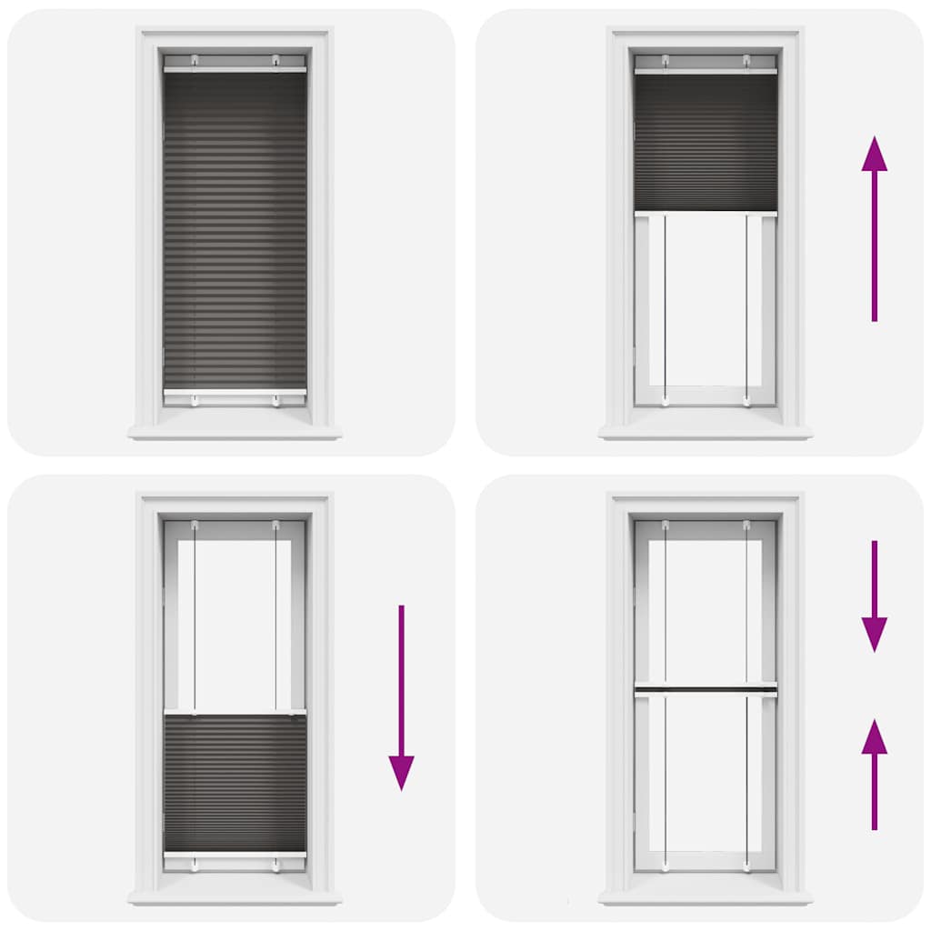 Plissé rolgordijn 60x100 cm stofbreedte 59,4 cm polyester zwart is nu te koop bij PeponiXL, paradijselijk wonen!