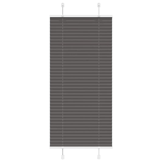 Plissé rolgordijn 65x100 cm stofbreedte 64,4 cm polyester zwart is nu te koop bij PeponiXL, paradijselijk wonen!