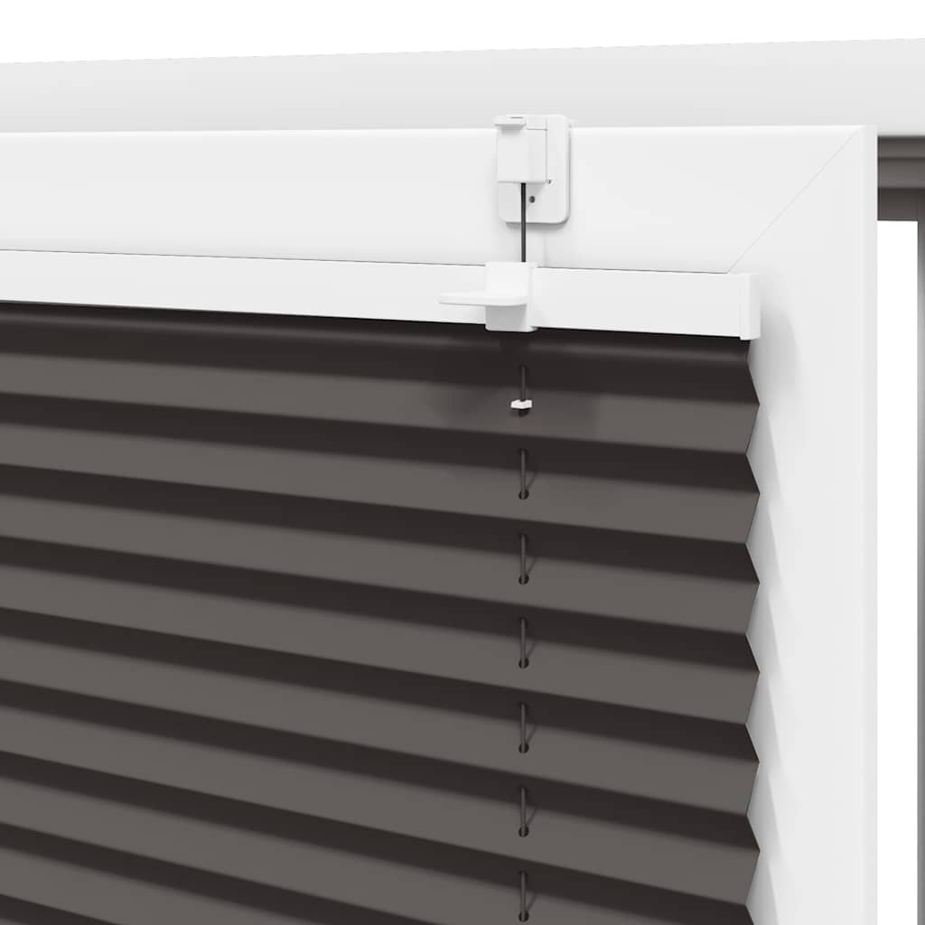 Plissé rolgordijn 65x100 cm stofbreedte 64,4 cm polyester zwart is nu te koop bij PeponiXL, paradijselijk wonen!