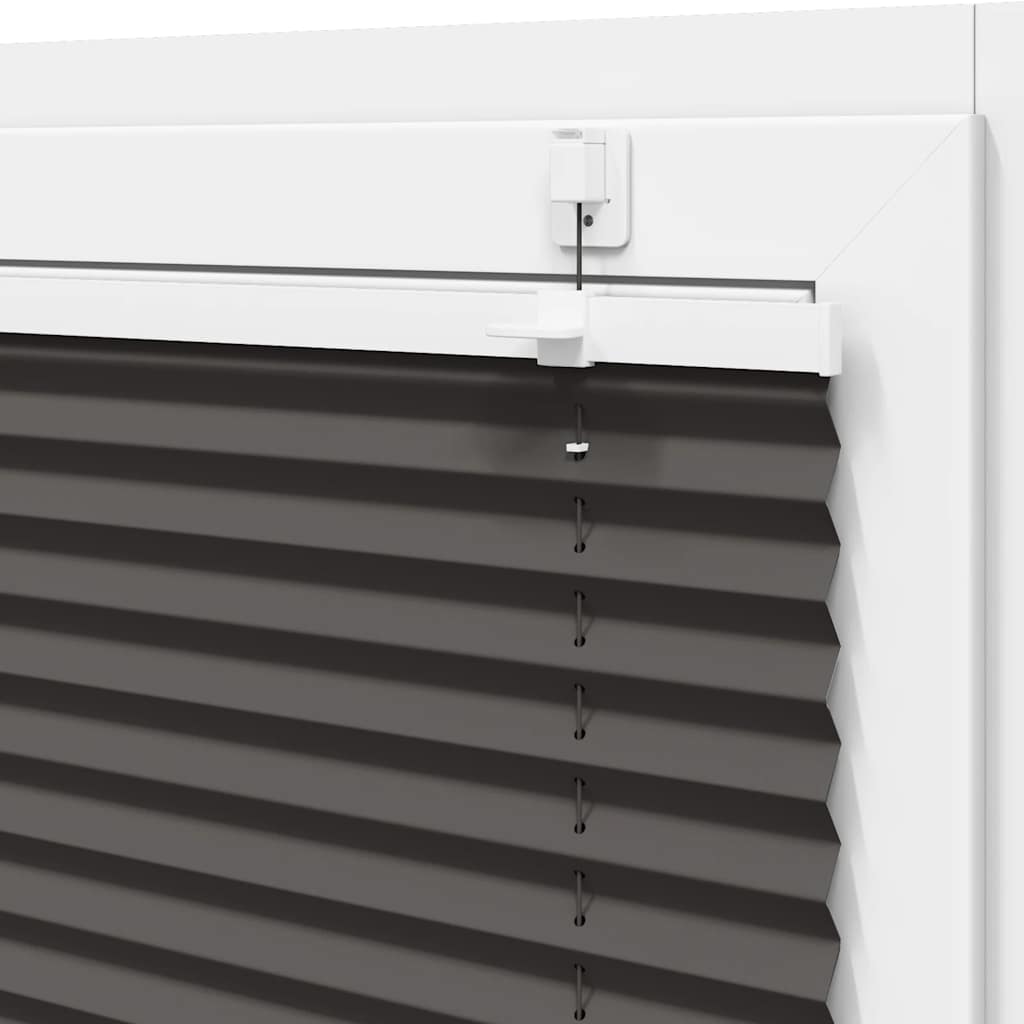 Plissé rolgordijn 65x100 cm stofbreedte 64,4 cm polyester zwart is nu te koop bij PeponiXL, paradijselijk wonen!