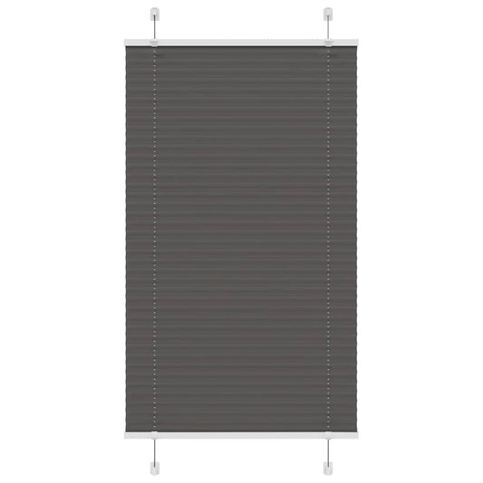 Plissé rolgordijn 75x100 cm stofbreedte 74,4 cm polyester zwart is nu te koop bij PeponiXL, paradijselijk wonen!
