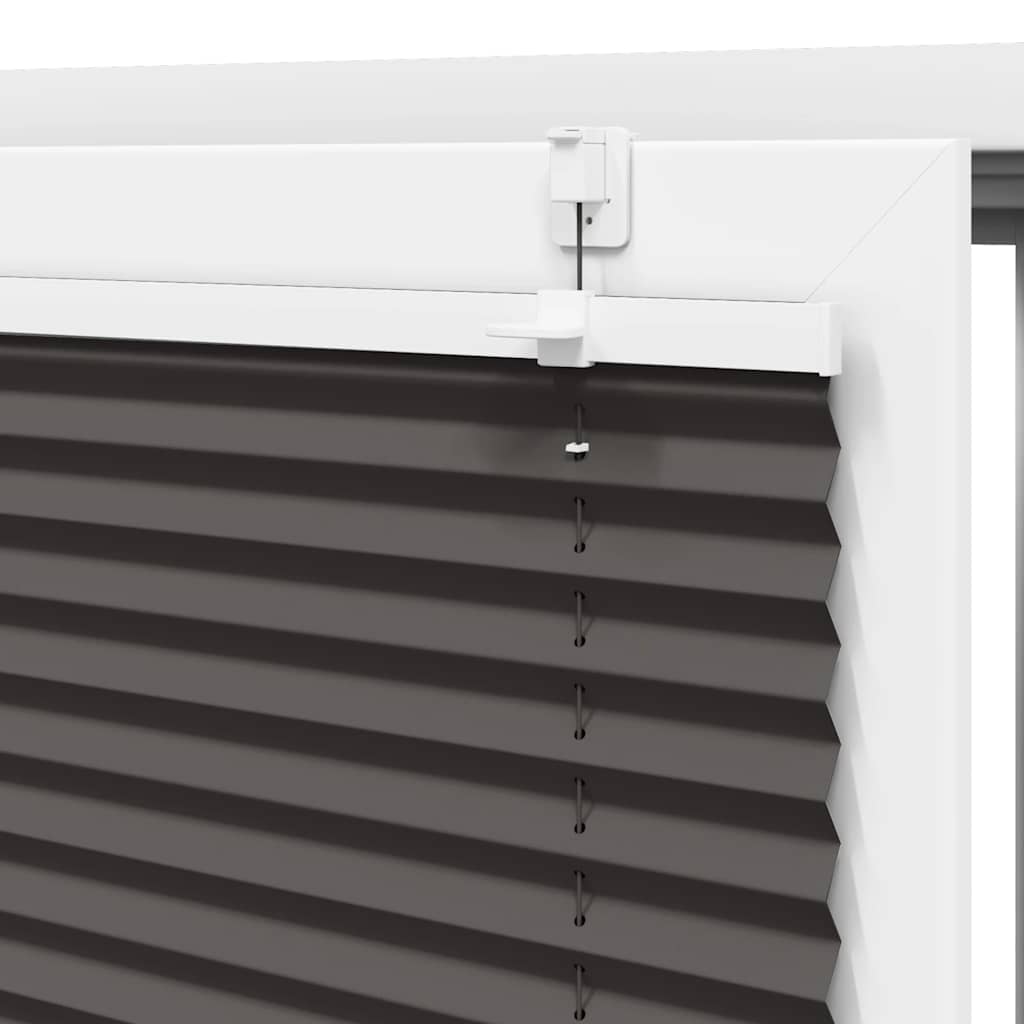 Plissé rolgordijn 85x100 cm stofbreedte 84,4 cm polyester zwart is nu te koop bij PeponiXL, paradijselijk wonen!