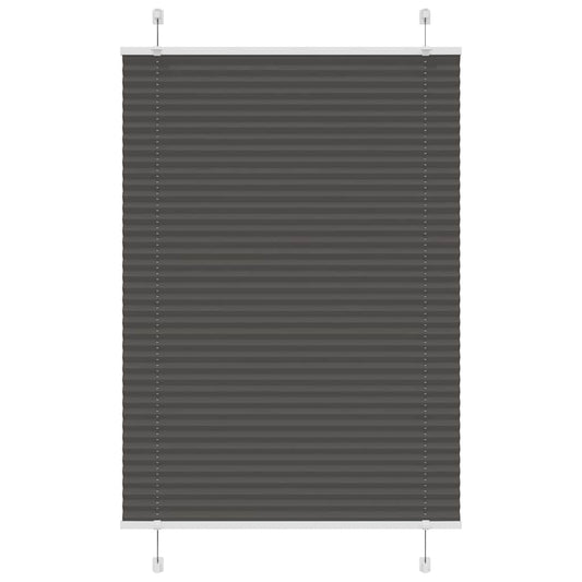 Plissé rolgordijn 90x100 cm stofbreedte 89,4 cm polyester zwart is nu te koop bij PeponiXL, paradijselijk wonen!