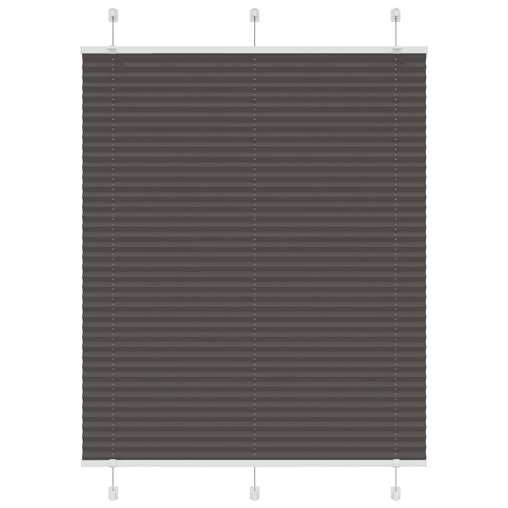 Plissé rolgordijn 105x100cm stofbreedte 104,4cm polyester zwart is nu te koop bij PeponiXL, paradijselijk wonen!