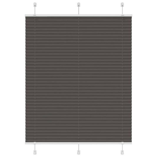 Plissé rolgordijn 105x100cm stofbreedte 104,4cm polyester zwart is nu te koop bij PeponiXL, paradijselijk wonen!