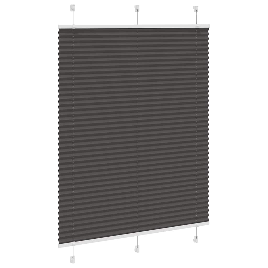 Plissé rolgordijn 110x100cm stofbreedte 109,4cm polyester zwart is nu te koop bij PeponiXL, paradijselijk wonen!