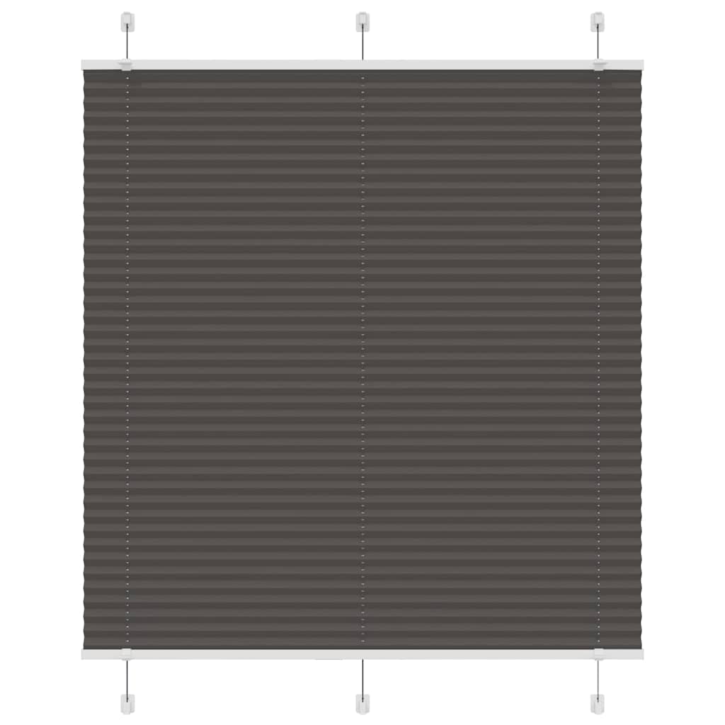 Plissé rolgordijn 120x100cm stofbreedte 119,4cm polyester zwart is nu te koop bij PeponiXL, paradijselijk wonen!