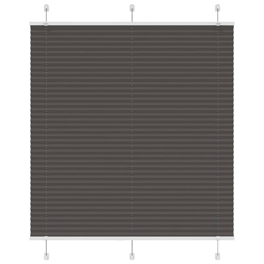 Plissé rolgordijn 120x100cm stofbreedte 119,4cm polyester zwart is nu te koop bij PeponiXL, paradijselijk wonen!