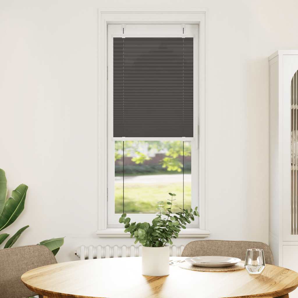 Plissé rolgordijn 45x150 cm stofbreedte 44,4 cm polyester zwart is nu te koop bij PeponiXL, paradijselijk wonen!