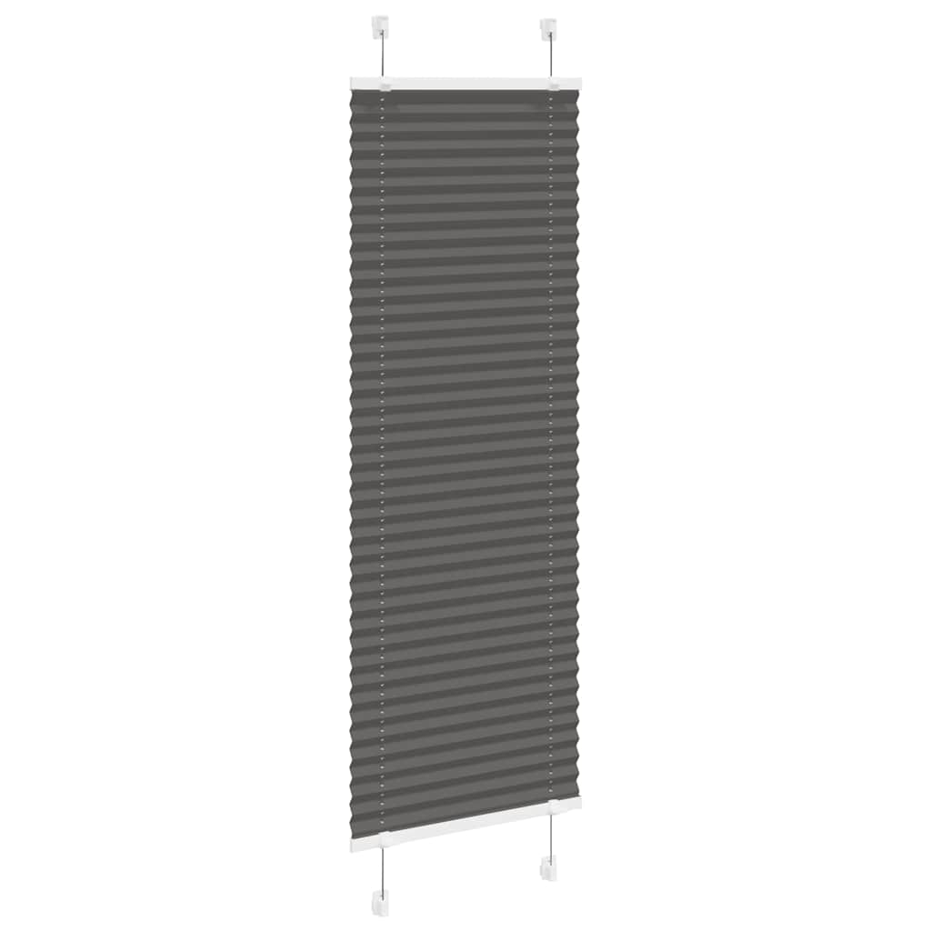 Plissé rolgordijn 45x150 cm stofbreedte 44,4 cm polyester zwart is nu te koop bij PeponiXL, paradijselijk wonen!