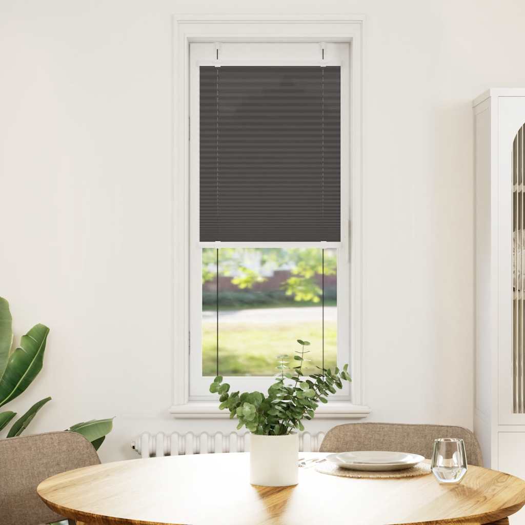 Plissé rolgordijn 50x150 cm stofbreedte 49,4 cm polyester zwart is nu te koop bij PeponiXL, paradijselijk wonen!