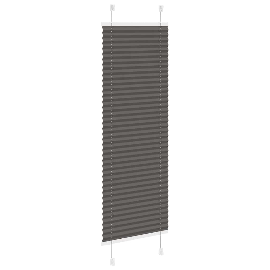 Plissé rolgordijn 50x150 cm stofbreedte 49,4 cm polyester zwart is nu te koop bij PeponiXL, paradijselijk wonen!