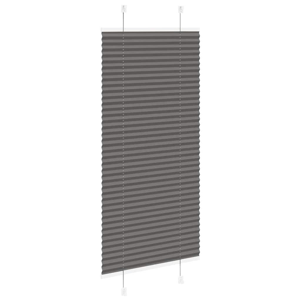 Plissé rolgordijn 55x150 cm stofbreedte 54,4 cm polyester zwart is nu te koop bij PeponiXL, paradijselijk wonen!