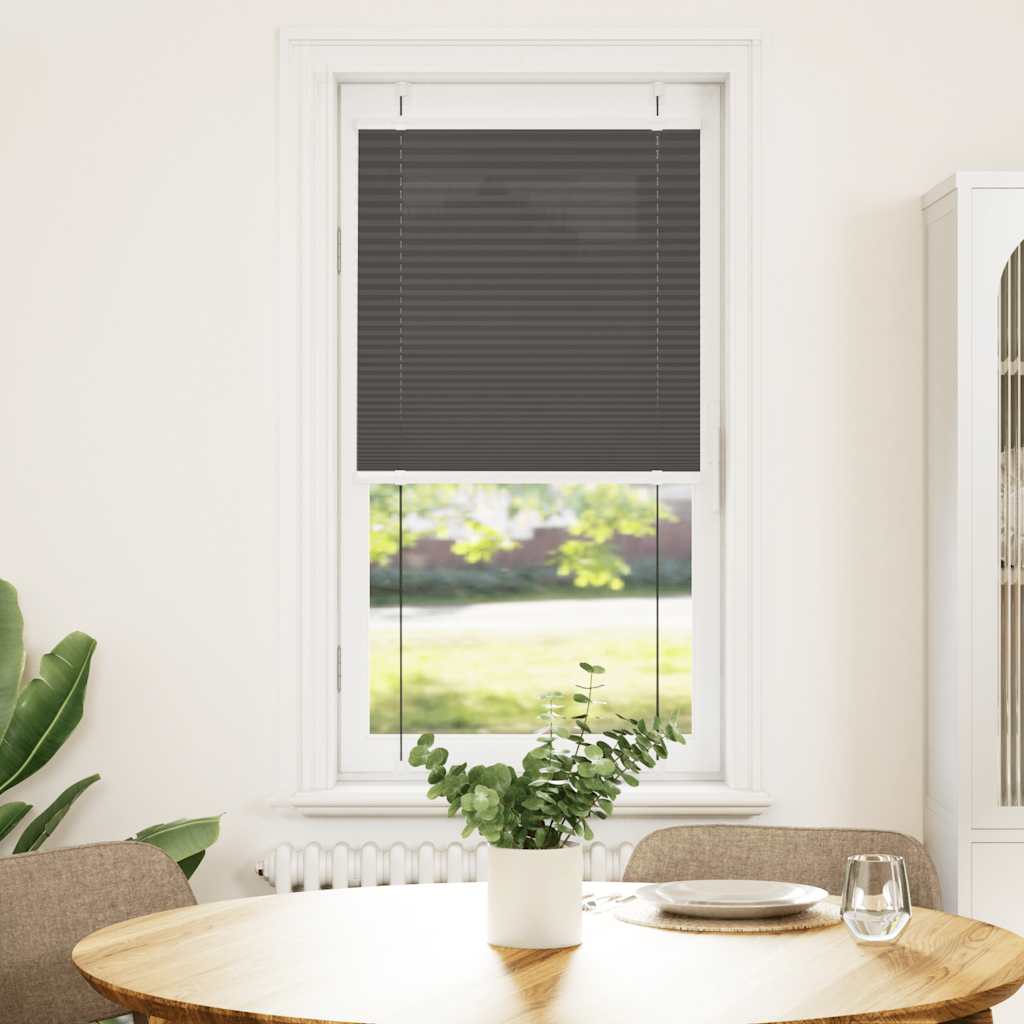 Plissé rolgordijn 60x150 cm stofbreedte 59,4 cm polyester zwart is nu te koop bij PeponiXL, paradijselijk wonen!