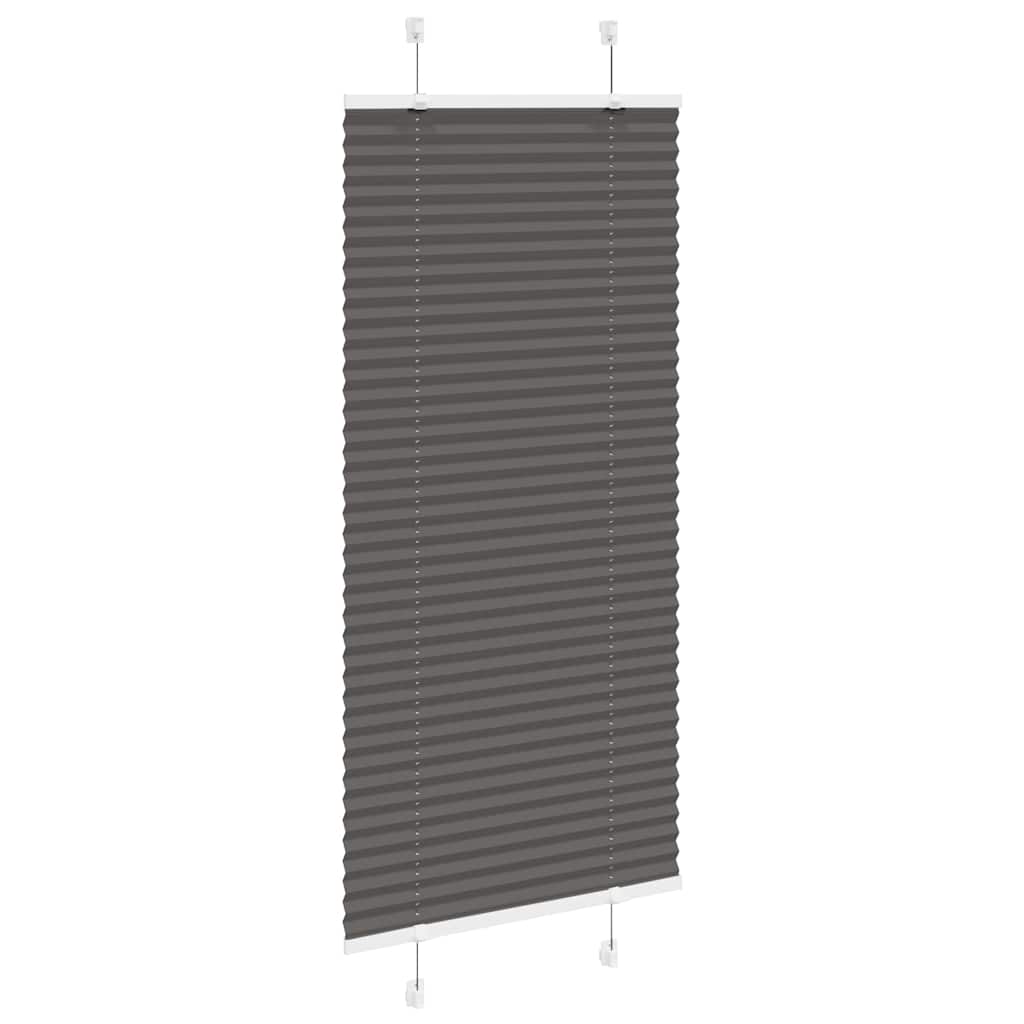 Plissé rolgordijn 65x150 cm stofbreedte 64,4 cm polyester zwart is nu te koop bij PeponiXL, paradijselijk wonen!