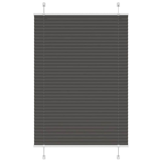 Plissé rolgordijn 85x150 cm stofbreedte 84,4 cm polyester zwart is nu te koop bij PeponiXL, paradijselijk wonen!