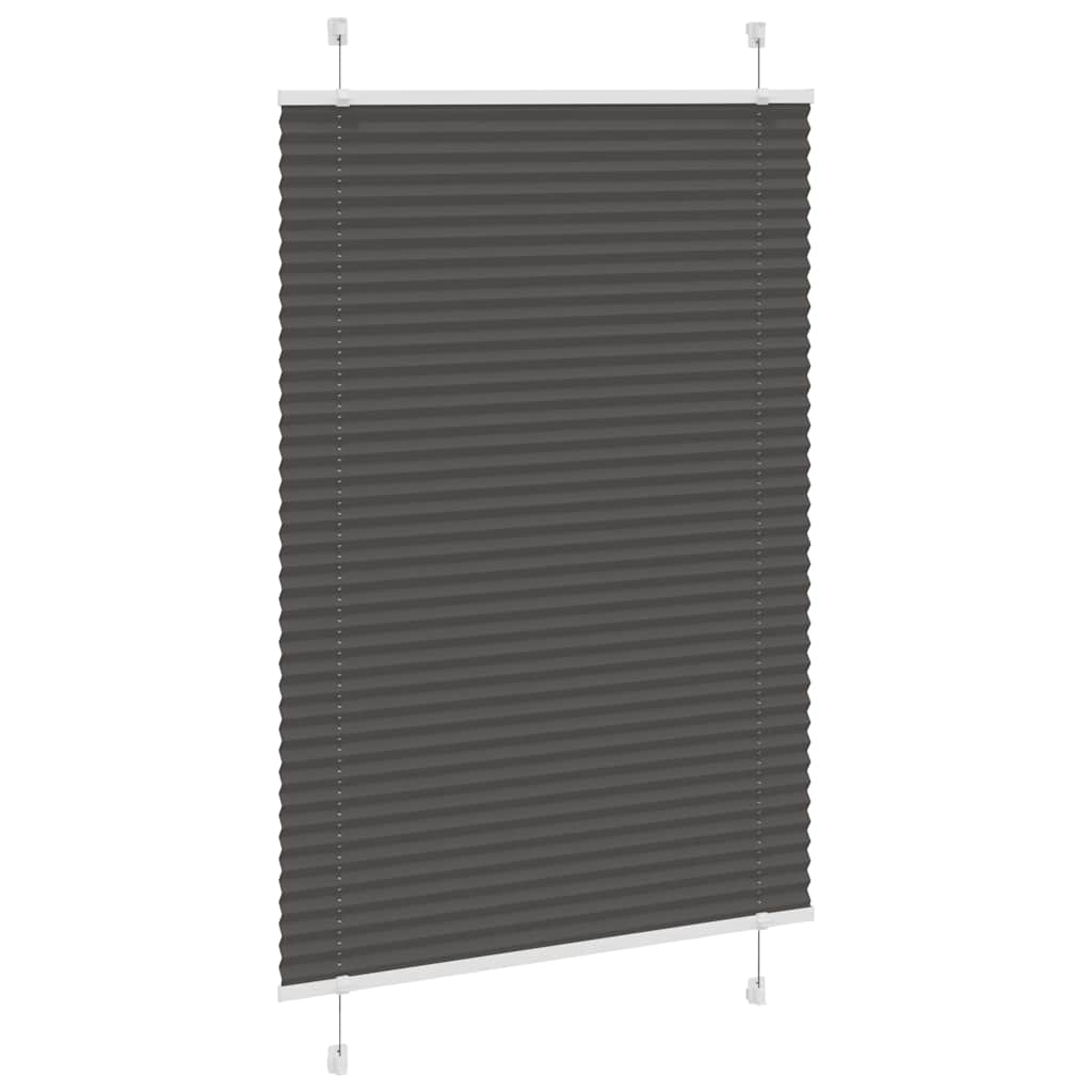 Plissé rolgordijn 90x150 cm stofbreedte 89,4 cm polyester zwart is nu te koop bij PeponiXL, paradijselijk wonen!