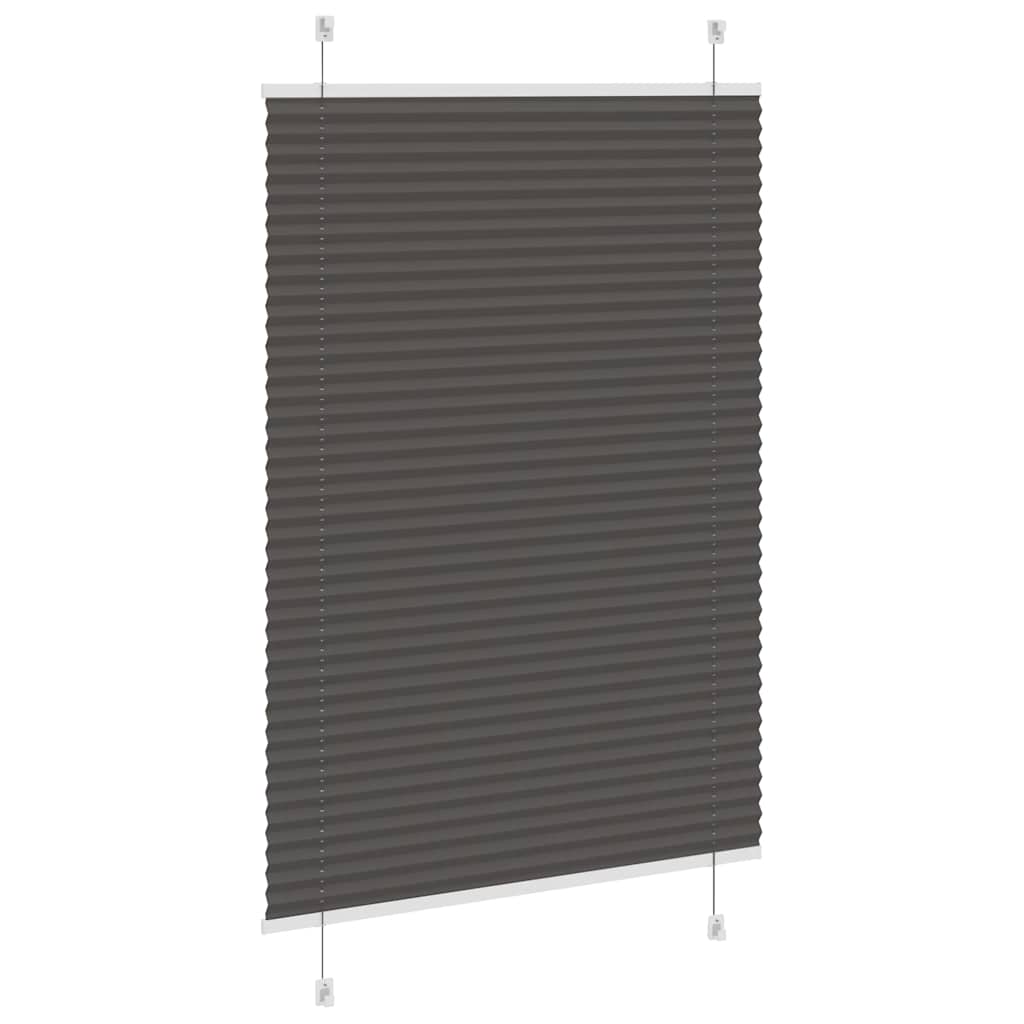 Plissé rolgordijn 95x150 cm stofbreedte 94,4 cm polyester zwart is nu te koop bij PeponiXL, paradijselijk wonen!