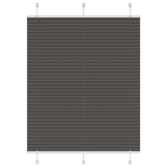 Plissé rolgordijn 105x150cm stofbreedte 104,4cm polyester zwart is nu te koop bij PeponiXL, paradijselijk wonen!