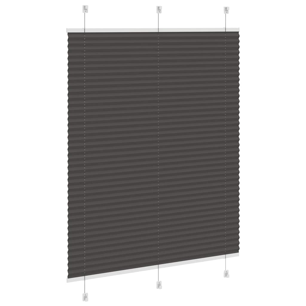 Plissé rolgordijn 105x150cm stofbreedte 104,4cm polyester zwart is nu te koop bij PeponiXL, paradijselijk wonen!