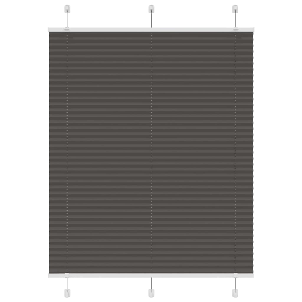 Plissé rolgordijn 110x150cm stofbreedte 109,4cm polyester zwart is nu te koop bij PeponiXL, paradijselijk wonen!
