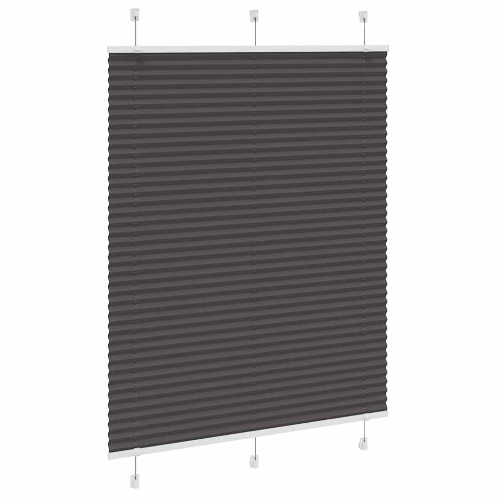 Plissé rolgordijn 110x150cm stofbreedte 109,4cm polyester zwart is nu te koop bij PeponiXL, paradijselijk wonen!